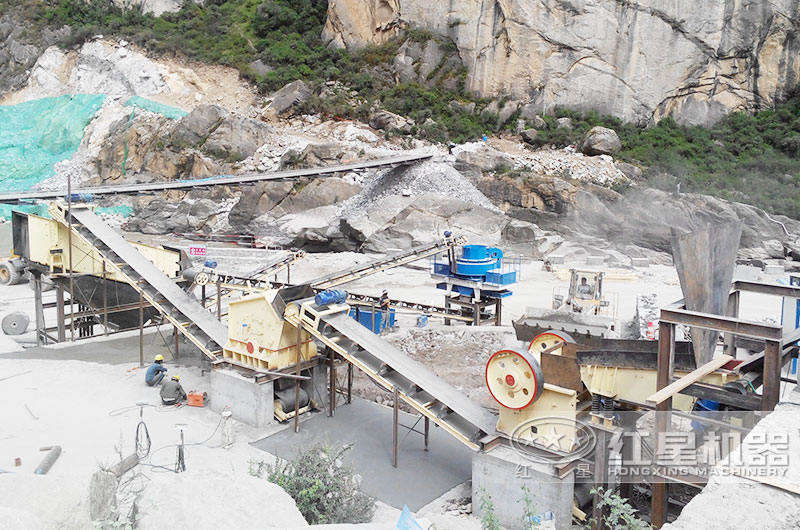 砂石加工現場--機制砂 砂石加工現場--機制砂