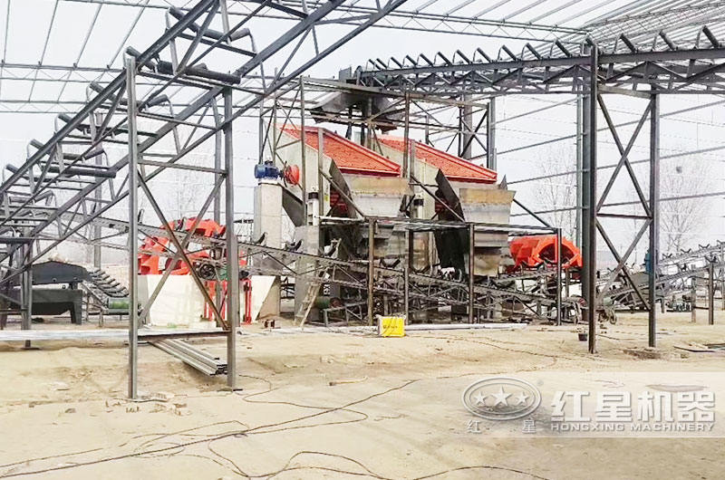 洗砂機工作現場 洗砂機工作現場