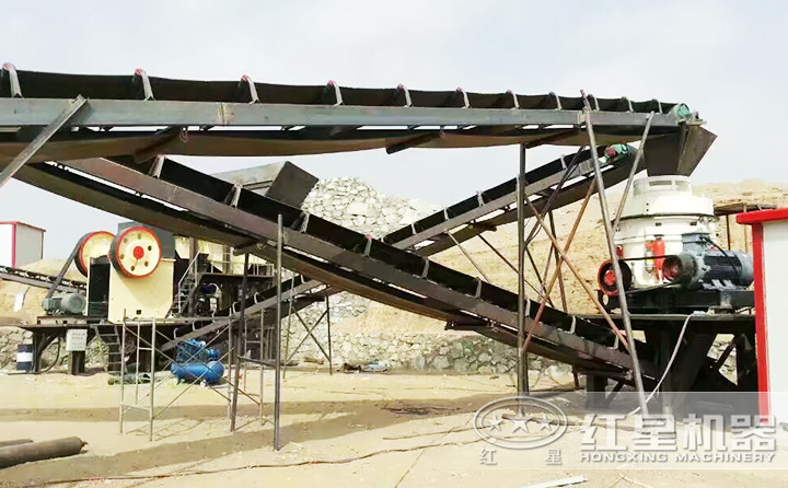 時產100-150噸生產線現場，環保無污染，放心生產 