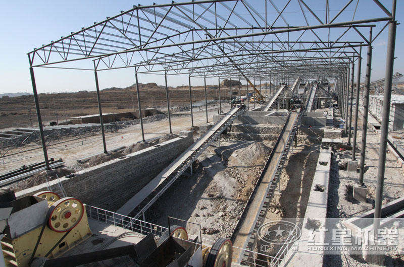 時(shí)產(chǎn)500噸石灰石制砂生產(chǎn)線,配置合理