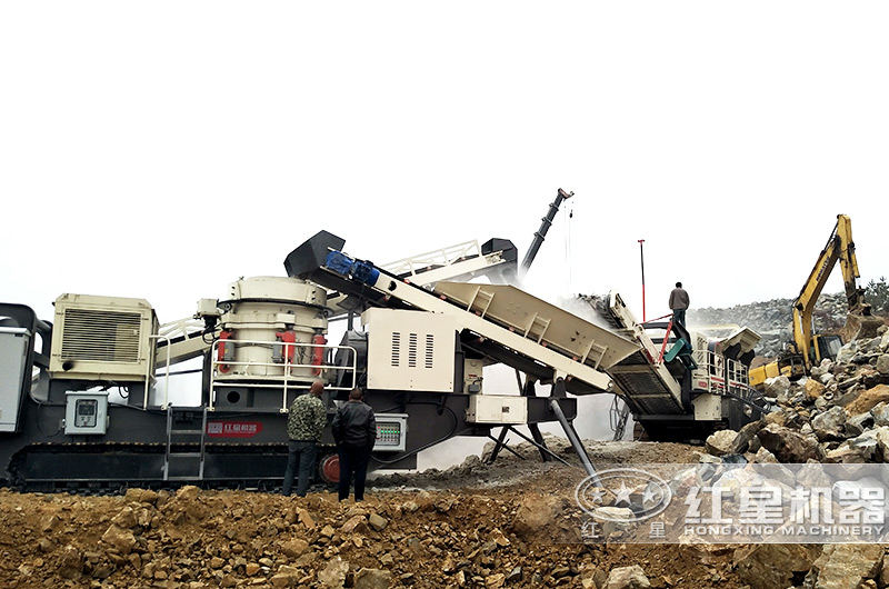 移動圓錐式破碎機安徽現(xiàn)場圖 移動圓錐式破碎機安徽現(xiàn)場圖