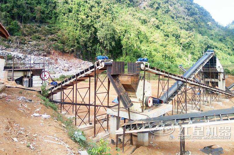 反擊式制砂機河南生產現場 反擊式制砂機河南生產現場