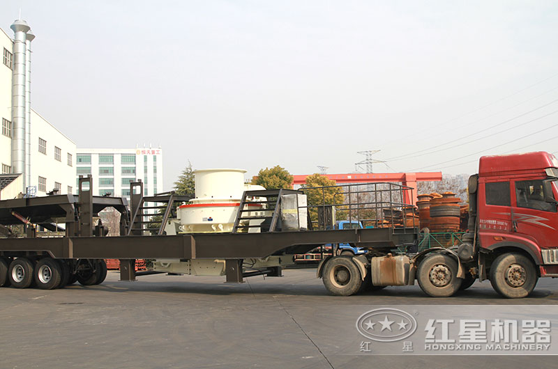 鵝卵石一體式車載制沙機發貨中 鵝卵石一體式車載制沙機發貨中