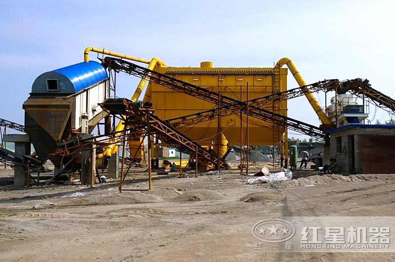 石頭破碎成沙子機生產現場圖 石頭破碎成沙子機生產現場圖