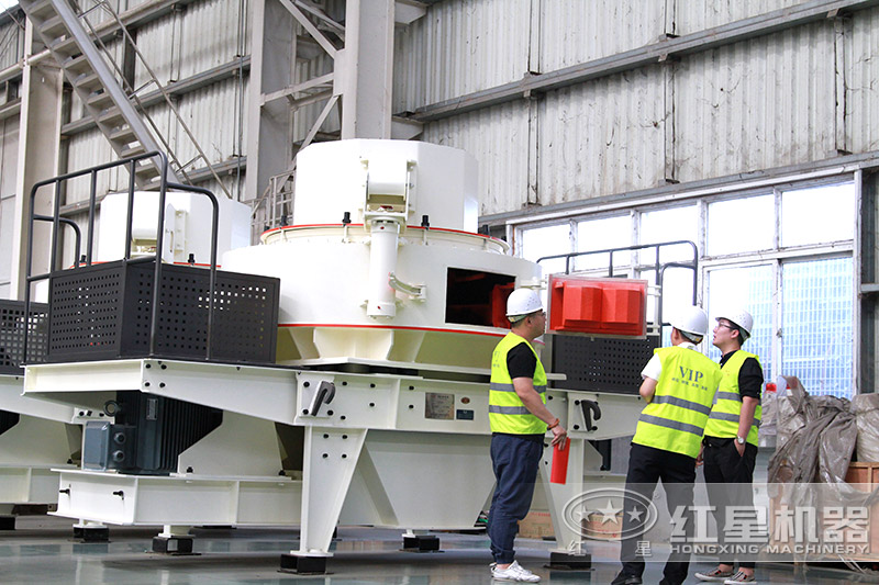 用戶到廠考察卵石制砂設備 用戶到廠考察卵石制砂設備