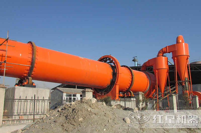 河沙烘干機現(xiàn)場準備投入生產