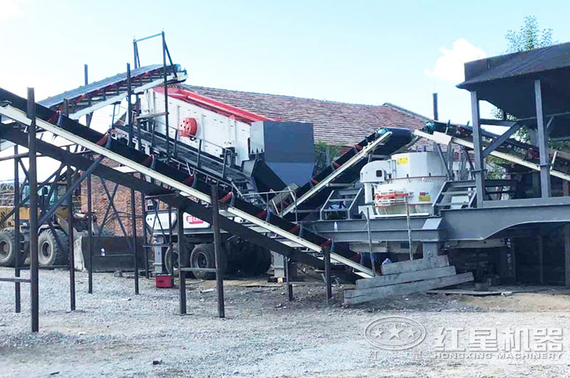 車載移動制砂機工作現場圖片 車載移動制砂機工作現場圖片