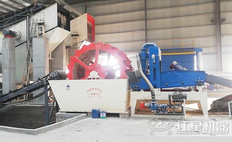 洗砂機+脫水篩工作現場 洗砂機+脫水篩工作現場